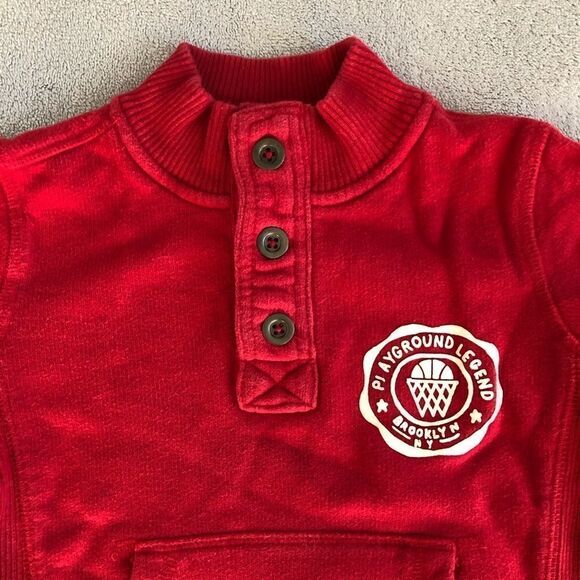 Baby Gap Mock Neck mid-Button Up Sweatshirt - Picture 2 of 12